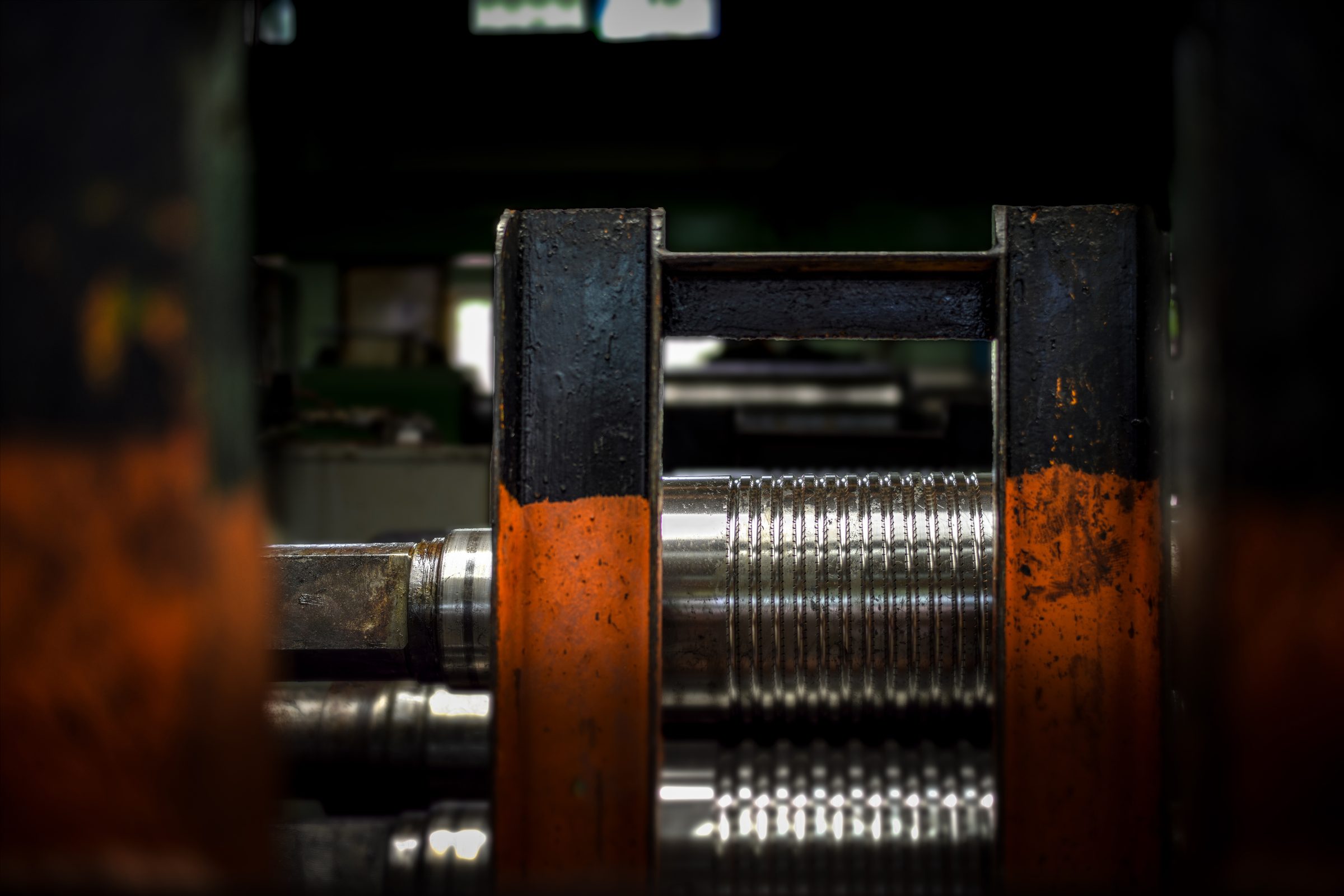 Detail eines Stanzautomaten-Bauteils